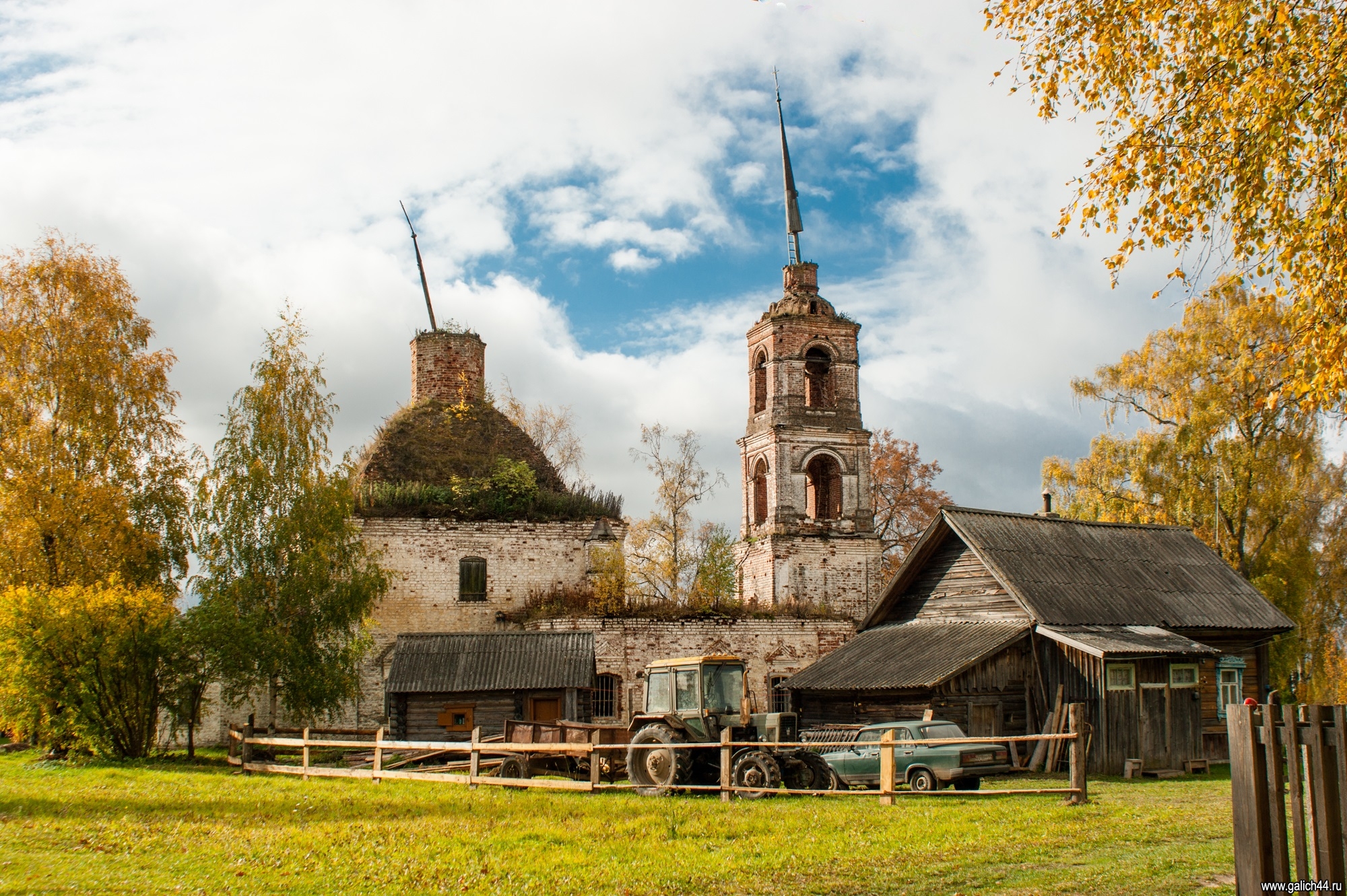 Костромская обл. Галичский район заброшенные церкви