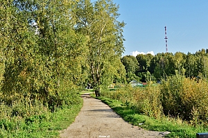 Дорога к площадке на месте старой пристани. Балчуг
